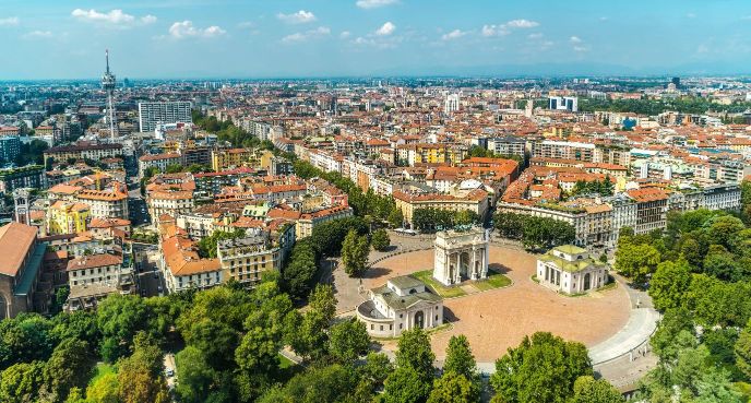 Beautiful Lombardy landscape