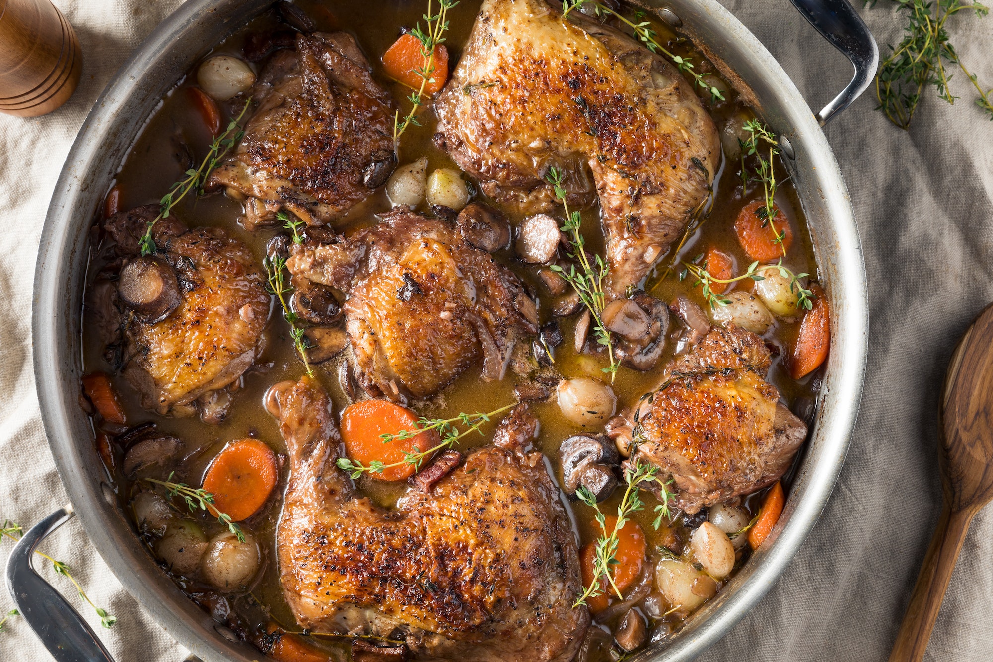 The french coq au vin : a great classic !