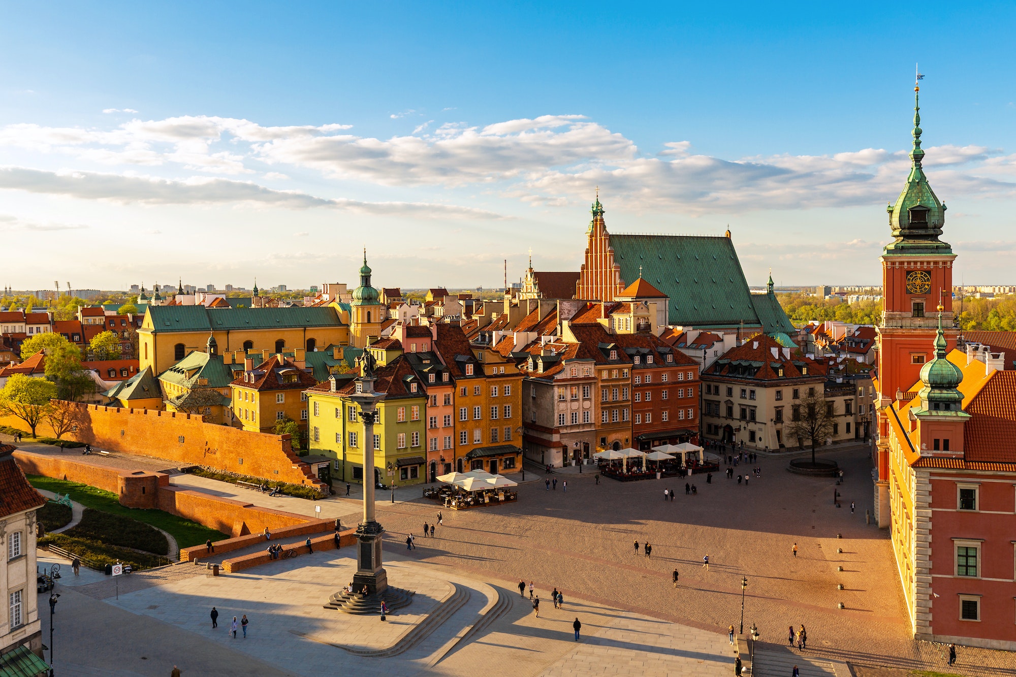 Vieille ville de Varsovie en Pologne